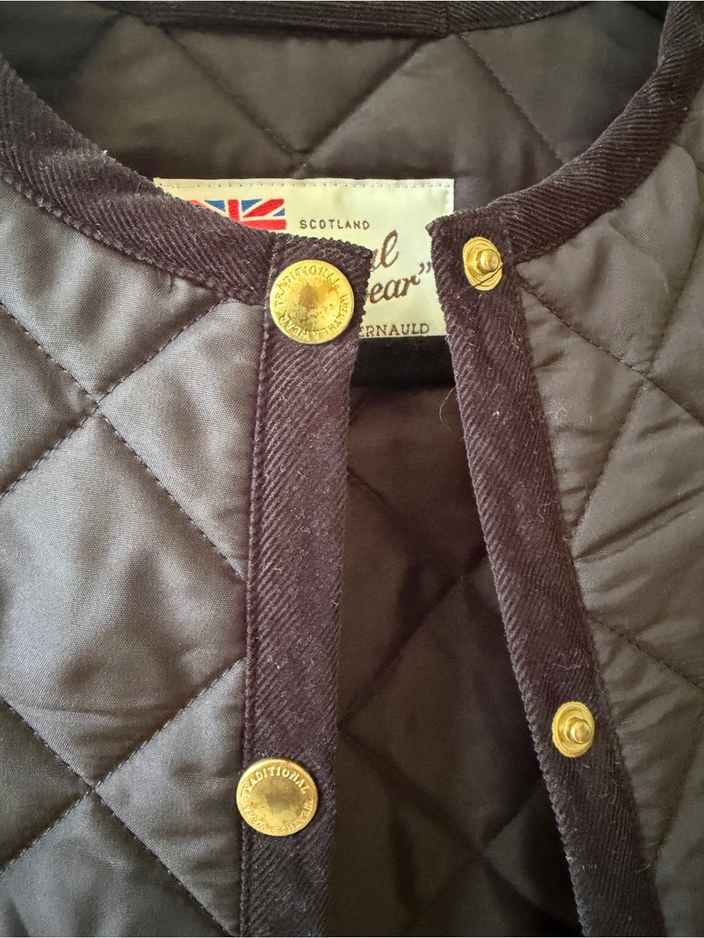 Women's Quilted Snap-Front Jacket - Black - Picture 3 of 6